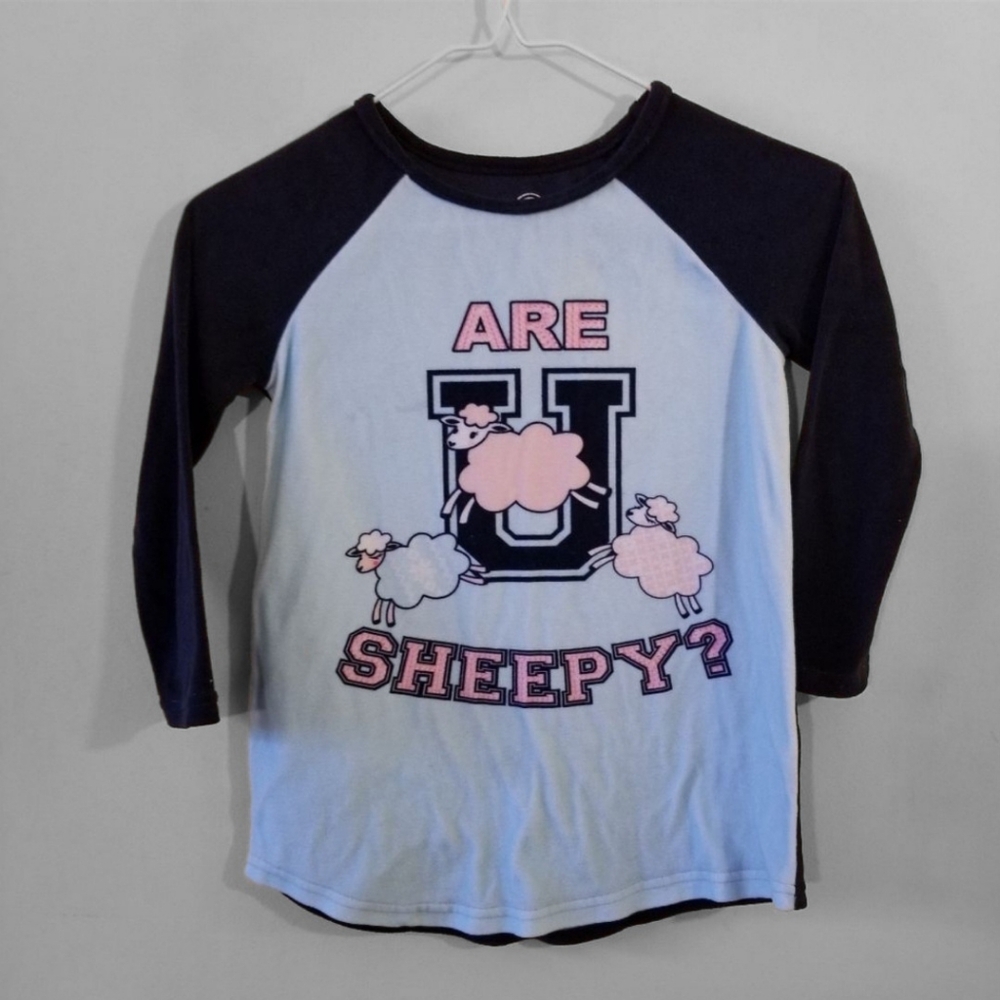 Little Girls‎ Are U Sheepy? Graphic Nightgown Soft Velour Sheep Lamb Size 4/5
